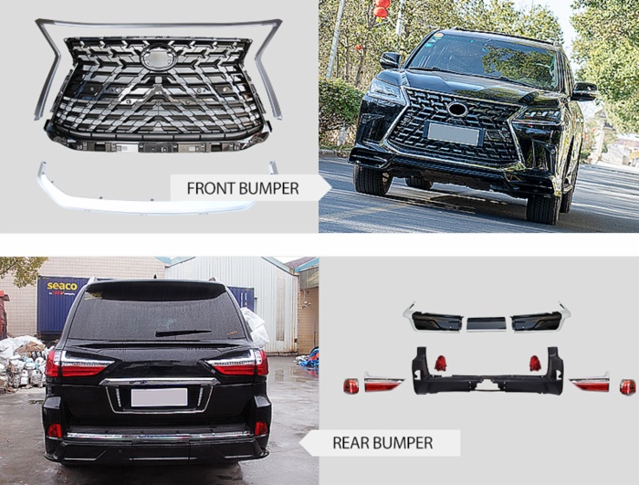 upgrade facelift headlamp rear light front&rear bumper body kit For 2021 LEXUS 570 LX570 Model